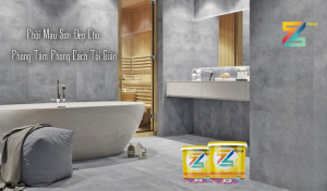 3 Gợi ý phối màu sơn đẹp cho phòng tắm phong cách tối giản