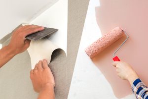 Tường dán giấy muốn sơn lại phải làm như thế nào?