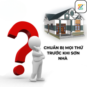 Chuẩn bị mọi thứ trước khi sơn nhà mới tinh tươm