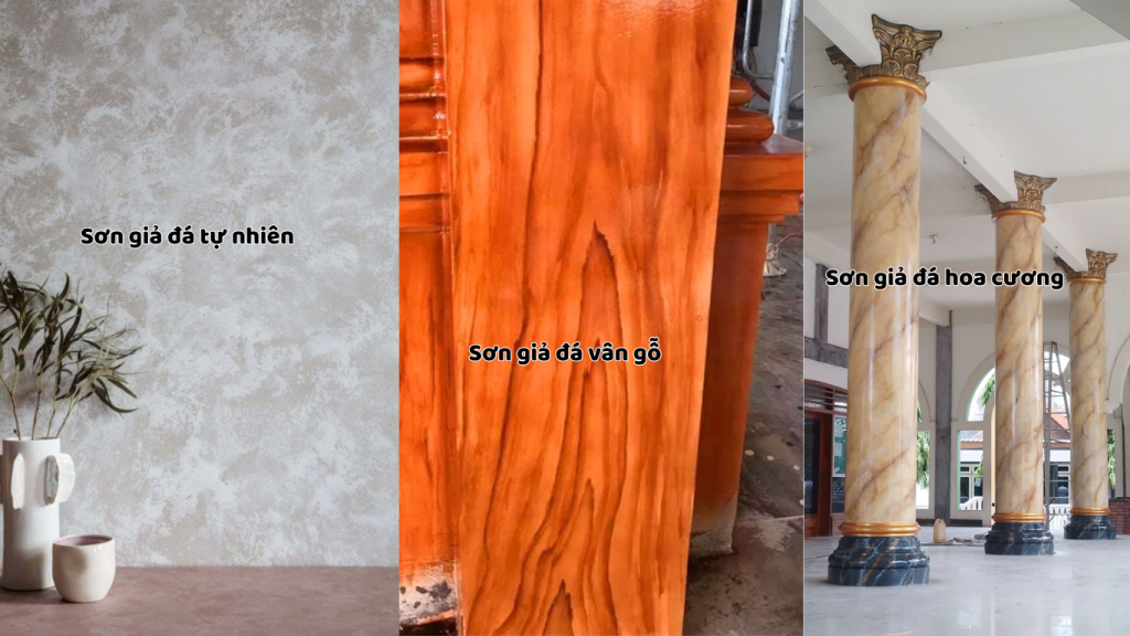 Các loại sơn giả đá phổ biến