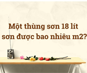 1 Thùng Sơn 18 Lít Sơn Được Bao Nhiêu M2
