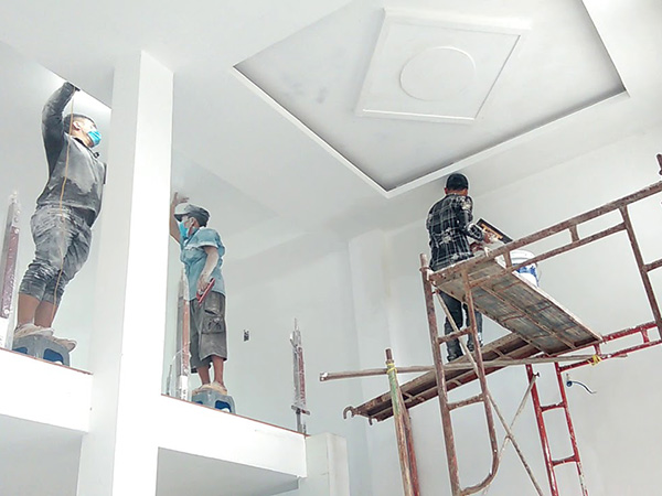 Thi công sơn mịn