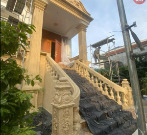 Sơn giả vân đá