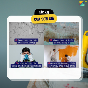 Tác hại của sơn kém chất lượng