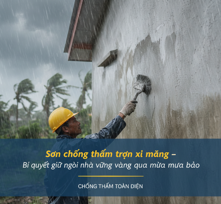 Sơn chống thấm trộn xi măng
