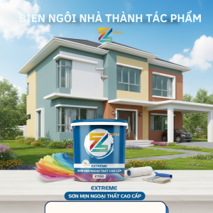            Sơn mịn ngoại thất cao cấp