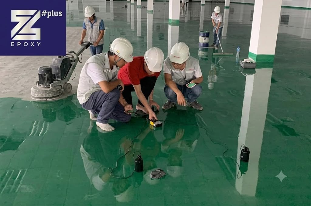 Sơn Epoxy tự san phẳng chống tĩnh điện